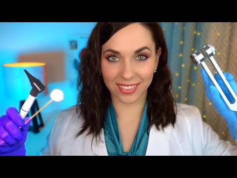 ASMR Deep Ear cleaning roleplay (Cupping, Brushing, Whispering) Hearing test, personal attention