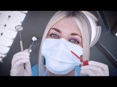 ASMR Dental Surgery - Filling & Exam - Instruments, Mixing, Picking, Gloves, Anaesthesia, Typing