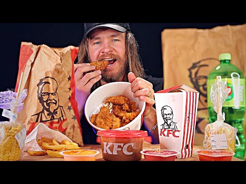 [ASMR] Eating KFC Boneless "Family" Feast [Crispy Triggers]