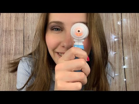 ASMR// Yearly Exam with your Pediatrician// Gloves+ Light+ Tapping+ Whispering//