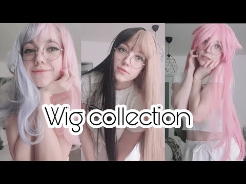 Showing off my huge wig collection