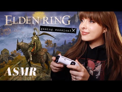 ASMR ⚔️ Elden Ring Whispered PS5 Gaming! 🎮 Controller Buttons & Gentle Music on a Rainy Evening