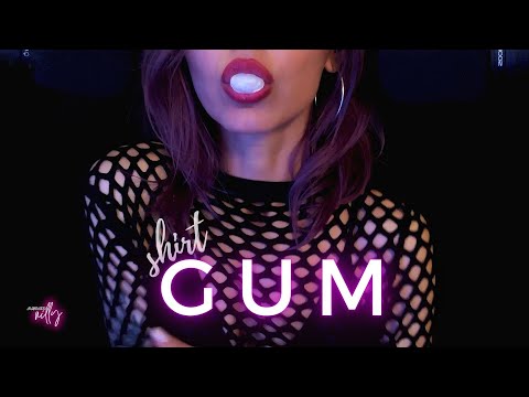 ASMR | Gum Chewing & Shirt Scratching ASMR (No Talking)