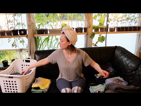 ASMR Folding Clean Clothes | Fabric Sounds (No Talking)