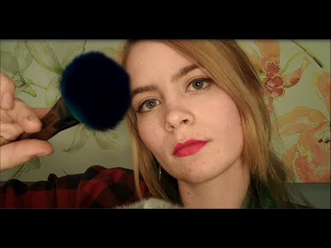 ASMR Whispered Personal Attention | Brushing, Affirmations, Mic & Cam Touching with Gloves