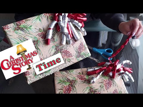 ASMR | Wrap Christmas Gifts w/ Me STORY TIME Whispering, Unpackaging, & Tons of Crinkles [Over 1 Hr]
