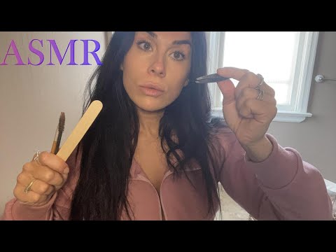 [ASMR] *Personal Attention* Eyebrow shaping roleplay (quick and chaotic)