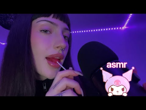 INTENSE mouth sounds asmr ♡ tongue fluttering and candy eating