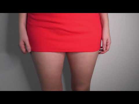 ASMR scratching skirt