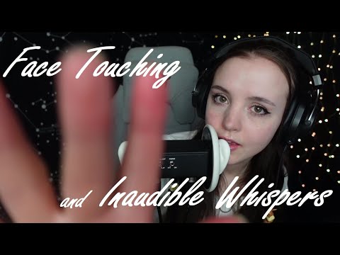 Almost INAUDIBLE whispers and Close up Face touching ASMR for relaxation and sleep