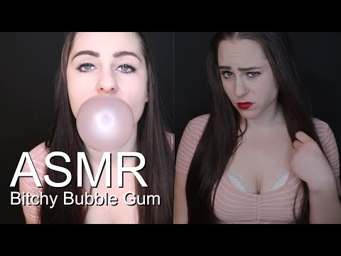 ASMR Sassy bubble gum blowing and chewing