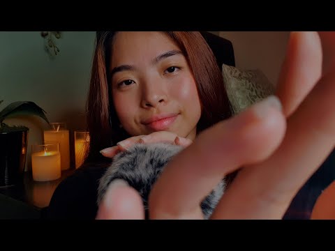 ASMR Slowly Sweeping My Hands Over You To Make You Sleepy 💤 with Fluffy Mic Touching (No Talking)