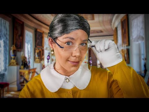 ASMR Friendly Granny Fixes Your Dusty Wax Statue For Exhibit 👵