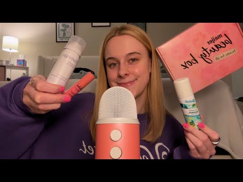 ASMR Beauty Box Unboxing 💄🧴 (lid sounds, tapping, tracing, and more)