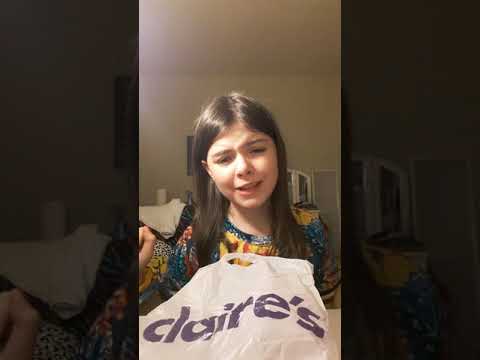 Rude Claire's employee checks you out