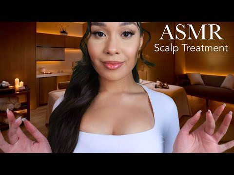 ASMR The Spa 🥥  Scalp Massage Treatment & Head Massage Roleplay For Relaxation ~ Layered Sounds