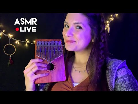ASMR LIVE ♡ Let's RelaXxx + Kalimba music (tryin some new songs hihi)