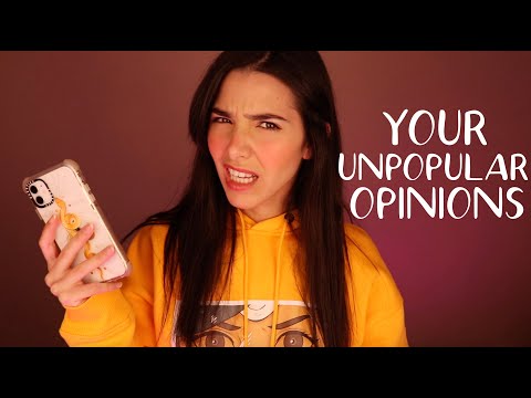 ASMR Reacting To Your Unpopular Opinions...OMG lol