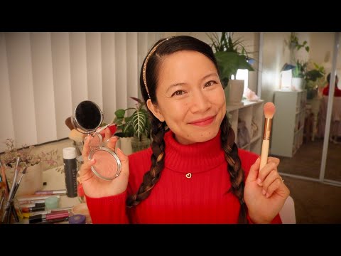ASMR Doing Your Makeup For Your Holiday Party!