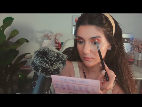 ASMR Doing My Makeup (tapping, whispering, makeup tapping) to help you relax