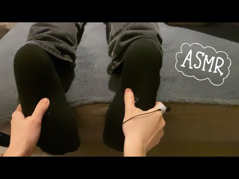 ASMR⚡️Relaxing foot scratch on socks! (LOFI)