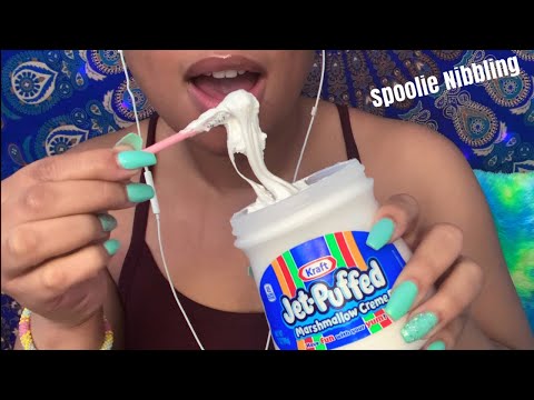 ASMR | Eating Marshmallow Fluff 👄