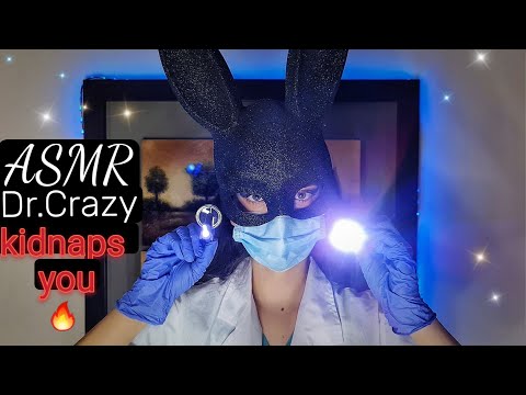 ASMR Mad Doctor Roleplay Kidnaps YOU // Cranial Nerve Exam// Medical ASMR // Experiments on YOU