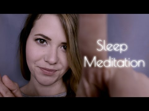 ASMR Sleep Meditation ♡ Whispering Positive Affirmations while Touching your Face