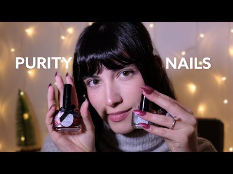 ASMR ☁️ N°12 PURITY NAILS 🎄(tapping,chuchottement)