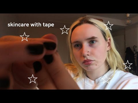 lofi asmr! [subtitled] doing your skincare with tape!