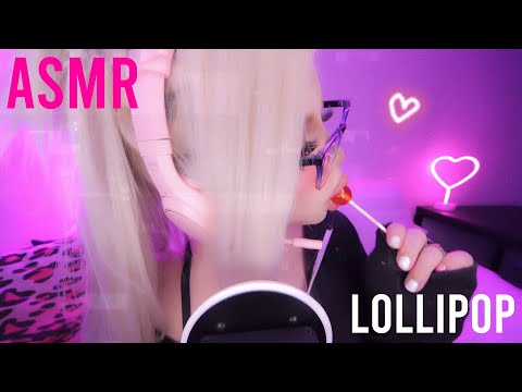 ASMR 🍦💜 LOLLIPOP LICKING with 3DIO