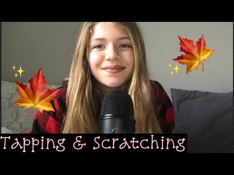 ASMR tapping and scratching on different objects✨🍁 (read description for more info 👇🏼)