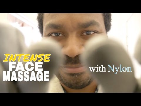 ASMR Face Massage & Scalp Massage Role Play with Nylon Gloves (INTENSE NYLON SOUNDS) - No Talking