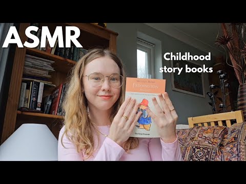 ASMR My childhood story books | Book tapping | Personal attention