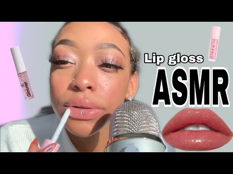 ASMR | Lip gloss application , mouth sounds , tapping (No talking)