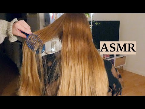 ✨ ASMR Hair Brushing (Whispering) ✨