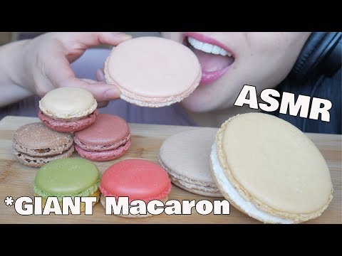 ASMR Giant Macaron (EXTREME CRUNCHY EATING SOUNDS) NO TALKING | SAS-ASMR