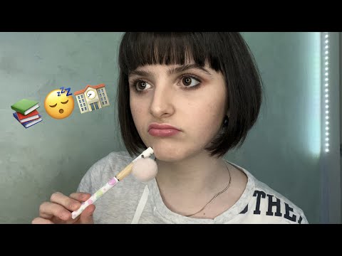 ASMR POV Friendly Girl Gossips With You in Class (roleplay)