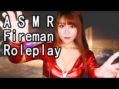 ASMR Fireman Role Play Nurse Calm and Heal You Personal attention