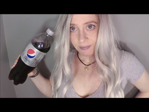 ASMR Gum Chewing & Drinking Pepsi | Fun Facts About Fast Food | Tingly Whisper