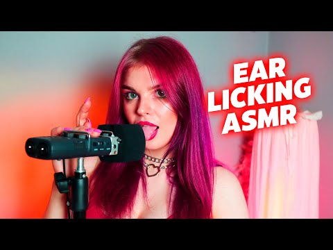 ASMR EAR EATING, LICKING, MOUTH SOUNDS & EYE CONTACT 💋