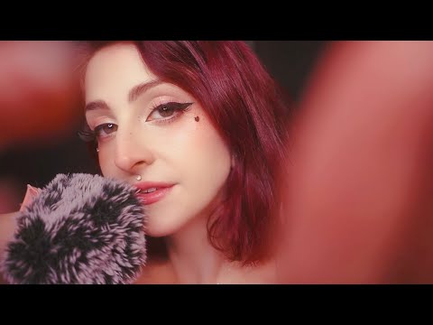 ASMR - Plucking Away Your Stress  (Positive Whispers, Face Touching)