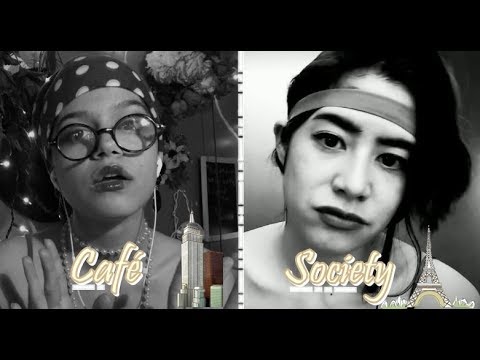 1920s ASMR~ The Café Society Does Your Makeup + Draws You (gum chewing + accent)