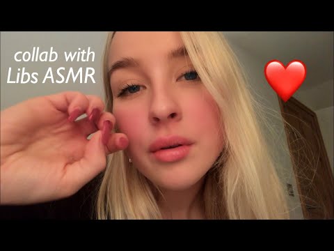 ASMR Personal Attention + Inaudible Whispers (Collab w/ Libs ASMR!) ❤️