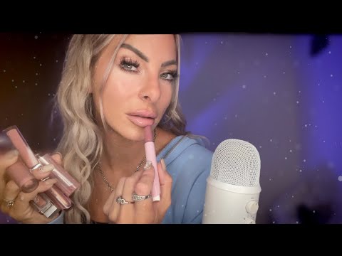 Makeup ASMR Applying My Favorite Lipgloss On Me & You In A Soft Whisper