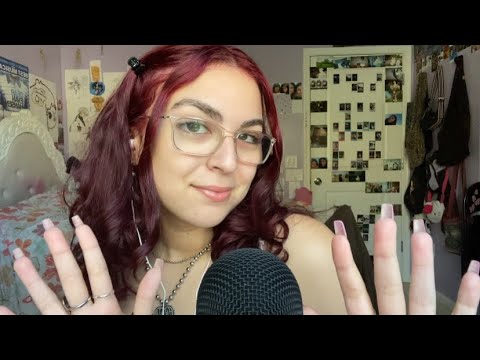 ASMR | fast & aggressive visuals (hand movements/sounds, repeating words)