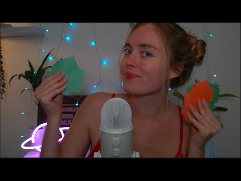 ASMR Fall Asleep To German Flashcards🃏 (Tapping, Paper, Repeating Words, Tingles)