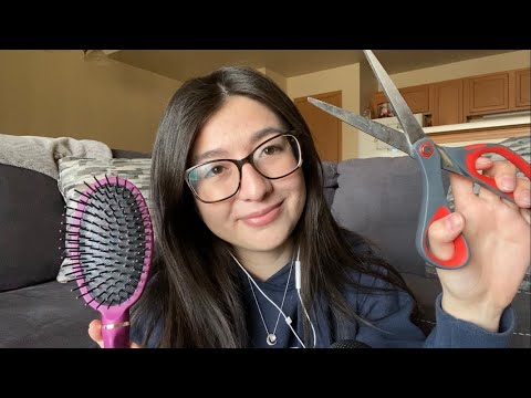 ASMR 1 Minute Haircut Roleplay💇🏽‍♀️
