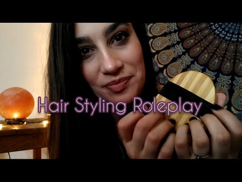 Fast & Aggressively Styling Your Hair Roleplay ASMR 💆 | Brushing & Massaging in Product