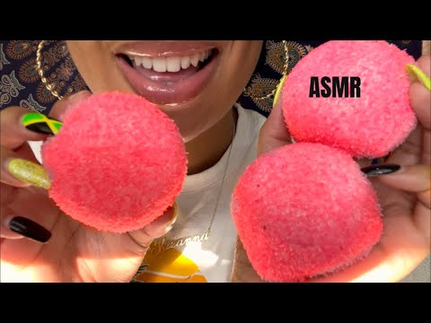 ASMR | Trying SNOWBALLS ❄️ Soft Sizzly Eating Sounds